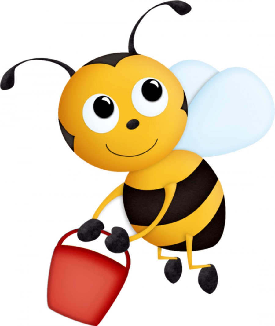 Пчела с красным ведром - картинка №10341