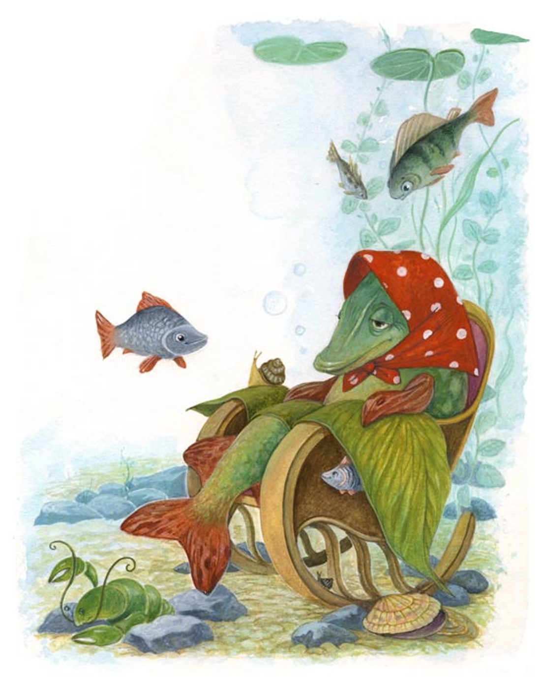 Щука детская. Сказочная рыбка. Щука иллюстрация. Иллюстрации к сказкам. Щука сказка.