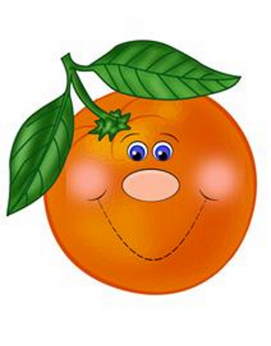 Маска апельсина для детей