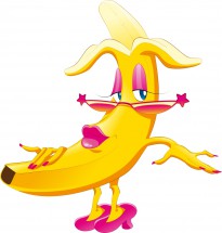 Гламурный банан - картинка					№10932