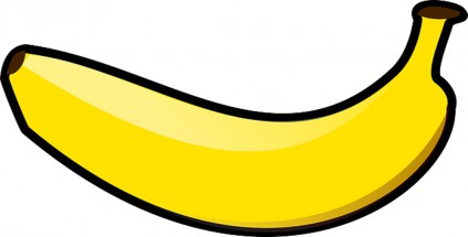 Желтый банан - картинка					№10840