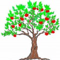 Яблоня с красными яблоками - картинка №12942