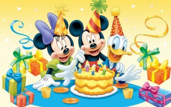 Мыши и утка празднуют день рождения - картинка					№10834