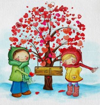 Дерево для влюбленных - картинка					№13139