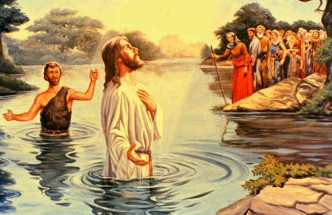 Иисус на собственном крещении - картинка					№13907