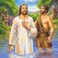 Крещение в реке - картинка №12569