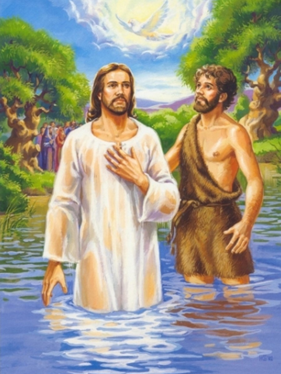 Крещение в реке - картинка №12569