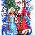 Дед мороз и снегурочка - картинка №13881