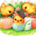 Птенцы в пасхальных яйцах - картинка №10654