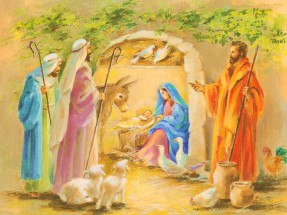 Дары волхвов Иисусу - картинка					№11875