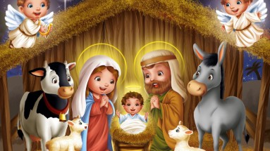Рождение Иисуса - картинка					№10914