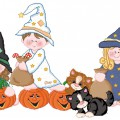 Дети празднуют хэллоуин - картинка №13033