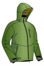 Зеленая куртка с капюшоном - картинка					№13458