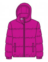 Зимняя лиловая куртка - картинка					№11094
