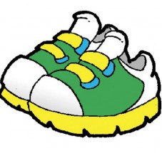 Зеленые кроссовки - картинка					№12017