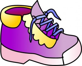 Фиолетовые кроссовки - картинка					№10670