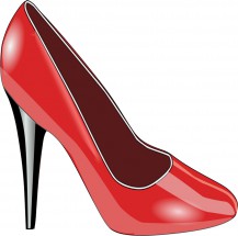 Красная туфля - картинка					№9571