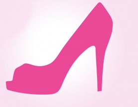 Розовая туфелька - картинка					№14151