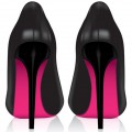 Черные туфли с розовой подошвой - картинка №9991