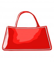 Красная сумка - картинка					№8684