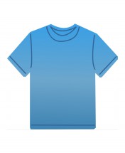 Голубая футболка - картинка					№8222
