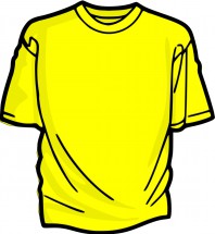 Желтая футболка - картинка					№9710