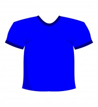 Синяя футболка - картинка					№11404