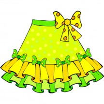 Желтая юбка - картинка					№14169