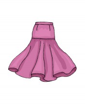 Малиновая юбка - картинка					№11394