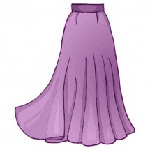 Фиолетовая юбка - картинка					№8554