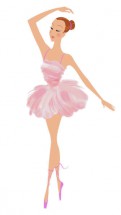 Грациозная балерина - картинка					№10388