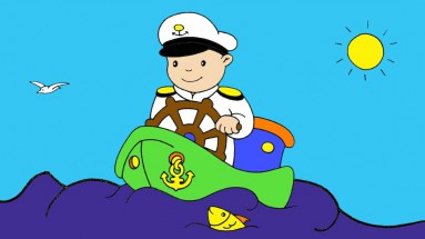 Капитан в открытом море - картинка					№13651