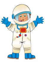 Космонавт с кафандре - картинка					№8687