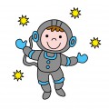 Космонавт среди звезд - картинка №13446