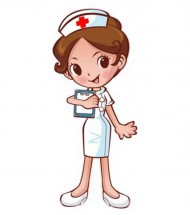 Медсестра с короткой стрижкой - картинка					№12179