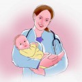 Медсестра с младенцем - картинка №9910