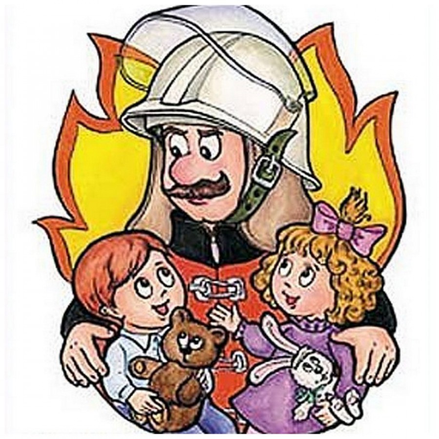 Пожарник и дети - картинка №10245