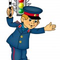 Полицейский на светофоре - картинка №11648
