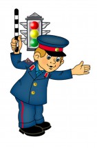 Полицейский на светофоре - картинка					№11648