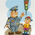 Полицейский с жезлом - картинка №9731