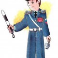 Полицейский со свитском - картинка №14239