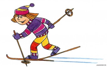 Спортсмен на лыжах - картинка					№9415