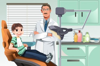 Стоматолог и клиент - картинка					№13644