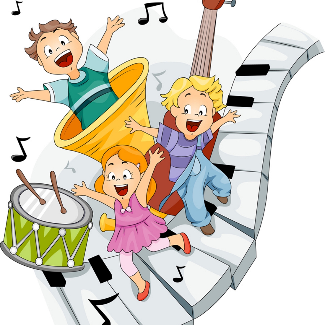 Здесь играем и поем. Музыкальные картинки для детей. Музыкальные инструменты для детей. Веселые музыканты. Картинки на музыкальную тему.