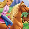 Барби на коричневой лошади - картинка №11202