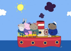 Семья свинки Пеппы на корабле - картинка					№11684