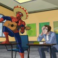 Человек паук играет на гитаре - картинка №13547
