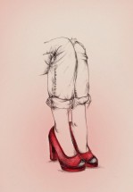 Ноги в красной обуви - картинка					№11245