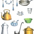 Нарисованная посуда - картинка №13920