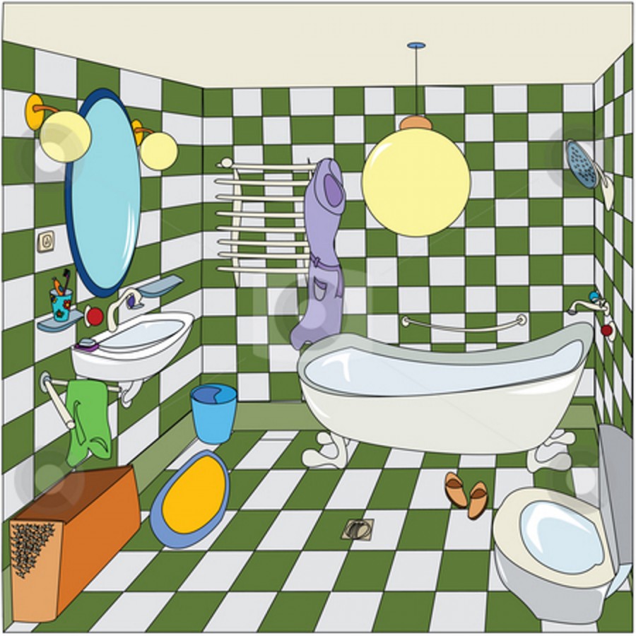Туалетная комната мультяшная